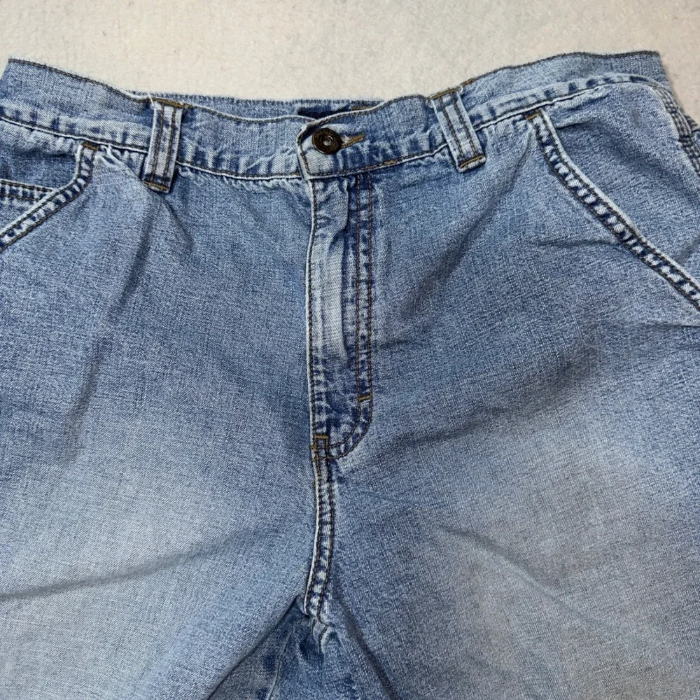 Aeropostale‎ Mens Carpenter Shorts Light Wash Blue Denim Utility Size 30 W31 L10